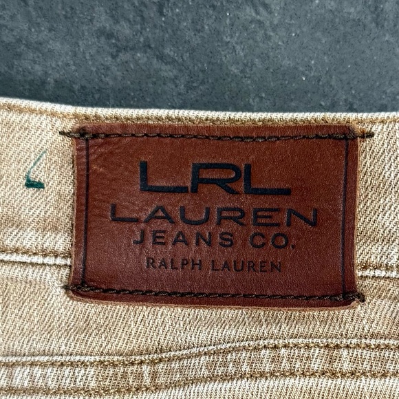 LRL Lauren Jeans Co Ralph Lauren EUC Tan Women's Modern Bootcut Jeans - Sz 4 - Picture 7 of 9